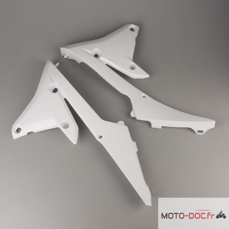 Ouïes de radiateur inférieures RACETECH blanc Yamaha YZ250/450F
